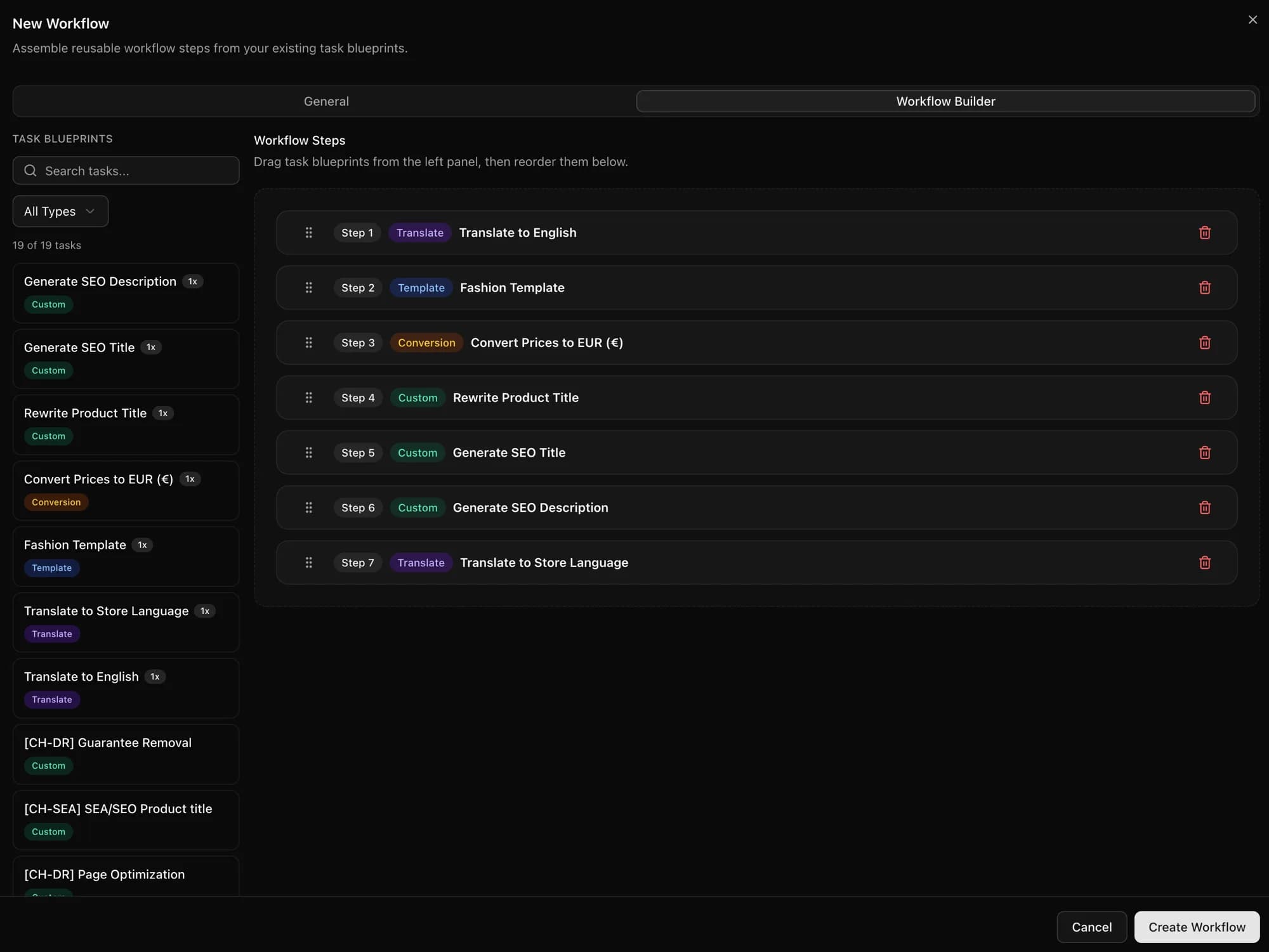 CopyHero AI prompt chaining